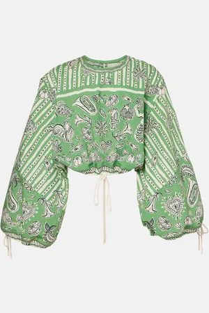 ALÉMAIS Alémais Crop top Lula de algodón estampado