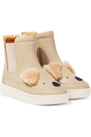 Donsje Botines Thuru de piel con borrego sintético