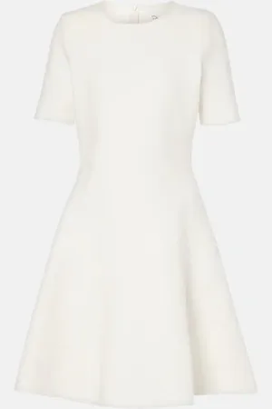 Oscar de la Renta Vestido corto de novia en jacquard