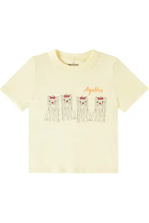 Mini Rodini Camiseta Agatha Dogs de algodón