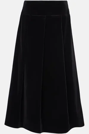 Max Mara Falda midi Paraggi de terciopelo