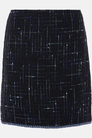 Etro Minifalda de tweed de mezcla de algodón