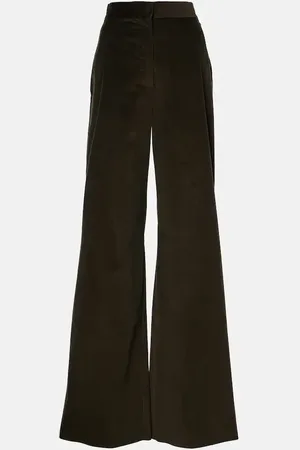 Max Mara Pantalones flared Tritone de pana de algodón