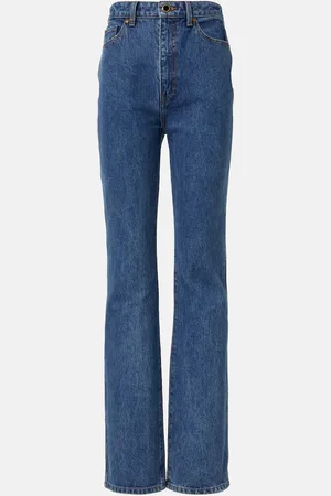 Khaite Jeans rectos Danielle de tiro alto