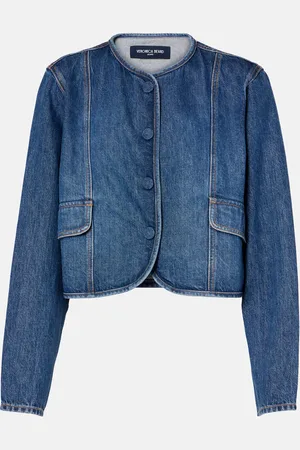 VERONICA BEARD Chaqueta Cordell cropped de denim
