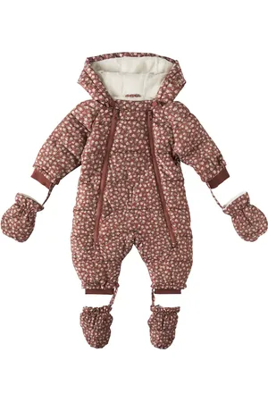 Rylee + Cru Bebé - mono de nieve Rosette estampado