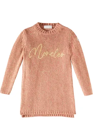 Moncler Vestido de lana virgen bordado