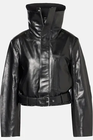 Victoria Beckham Chaqueta biker de piel cropped