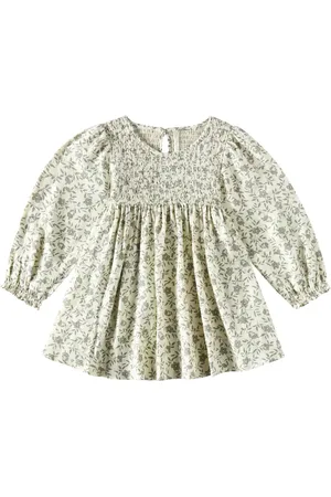 Rylee + Cru Vestido Capri de mezcla de lino floral