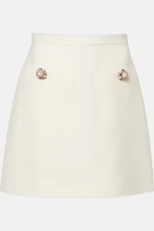 VALENTINO Minifalda de Crepé Couture