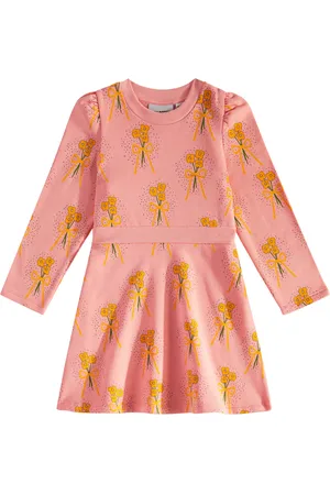 Mini Rodini Vestido Winter Flowers de algodón