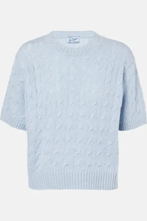 Prada Top trenzado de cachemir