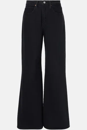 Frame Jeans Easy Wide Flared de tiro alto
