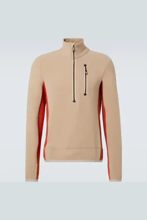 Moncler Top técnico con cremallera parcial