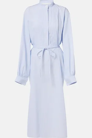 Jil Sander Vestido camisero de algodón