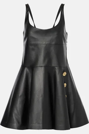 Givenchy Vestido corto de piel adornado