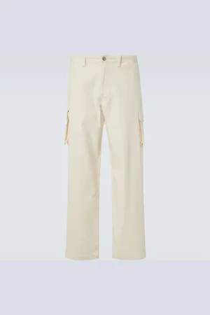 OUR LEGACY Pantalones cargo de algodón a rayas