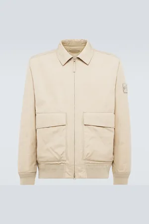 Stone Island Chaqueta 420F1 Ghost de lona de algodón