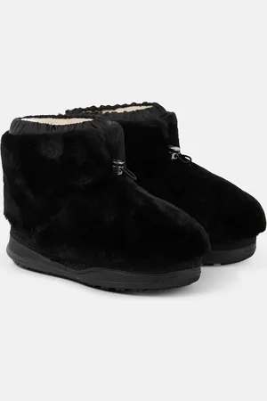 Bogner Botines de piel con borrego