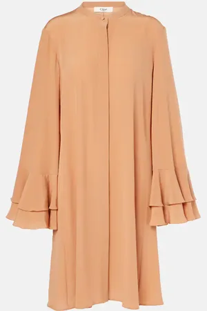 Chloé Chloé Vestido corto de crepé de china de seda