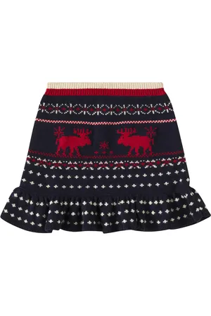 Ralph Lauren Falda de algodón y lana