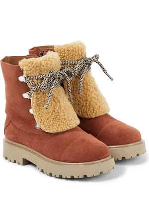 PèPè PèPè Botas de ante con borrego sintético