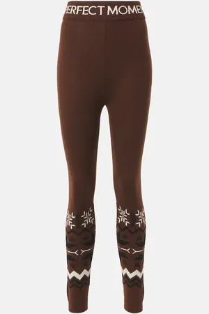Perfect Moment Leggings Nordic de lana en intarsia
