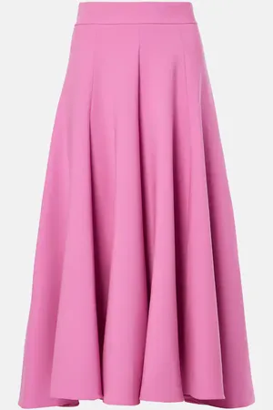 Oscar de la Renta Falda midi de mezcla de lana