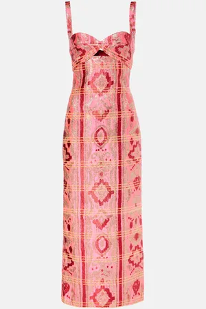 JOHANNA ORTIZ Vestido midi con aberturas