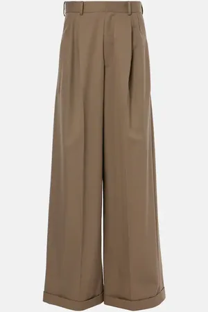 Loewe Pantalones anchos de algodón y seda