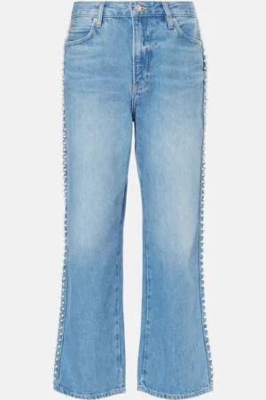 Frame Jeans cropped Atelier Le Jane adornados