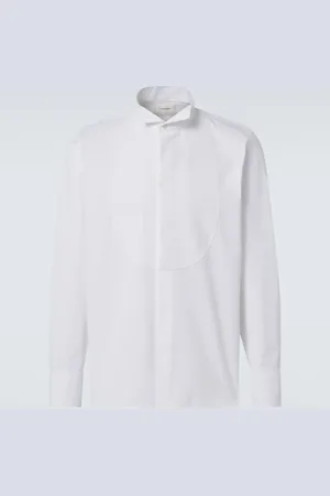 Saint Laurent Camisa de esmoquin de algodón