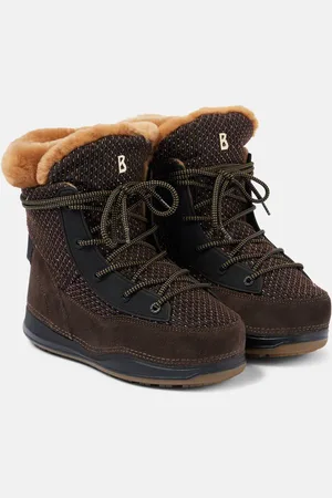 Bogner Botines Verbier de ante con borrego