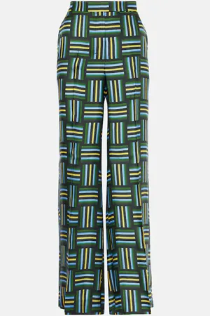 Dorothee Schumacher Pantalones anchos de seda con tiro alto