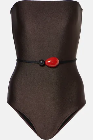 Adriana Degreas Bañador bandeau adornado