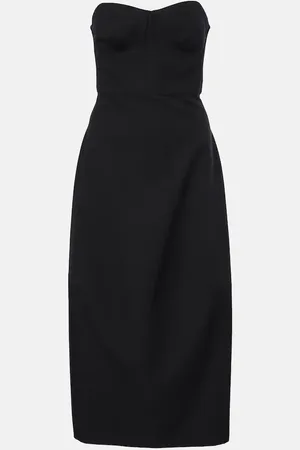 Fforme Vestido corsé Jett de algodón y lana