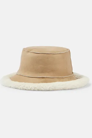 Brunello Cucinelli Sombrero de pescador reversible de borrego