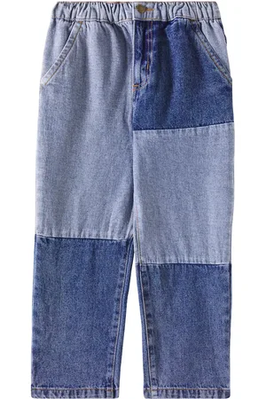 Rylee + Cru Jeans rectos con patchwork