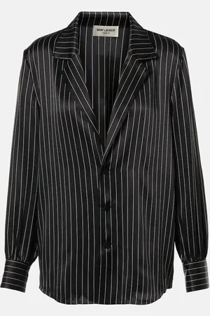 Saint Laurent Camisa de satén de seda