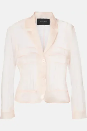 Simone Rocha Blusa de organza de seda