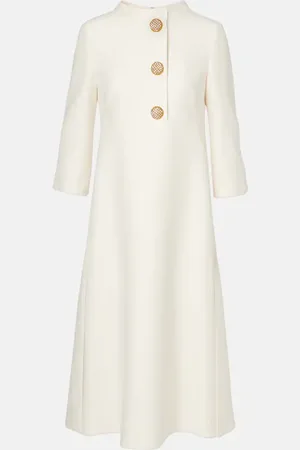 VALENTINO Vestido midi de Crepé Couture