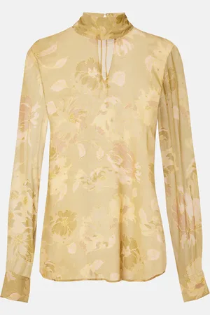 DRIES VAN NOTEN Top transparente estampado