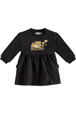 Moschino Bebé - vestido de algodón con logo