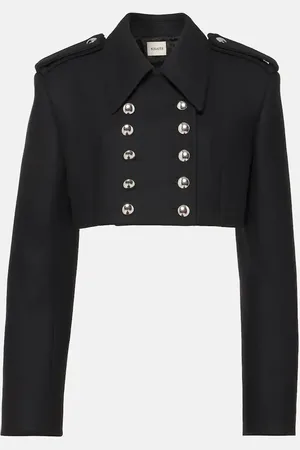 Khaite Chaqueta cropped Leara de mezcla de lana