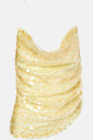 XU ZHI Top de lentejuelas con espalda descubierta