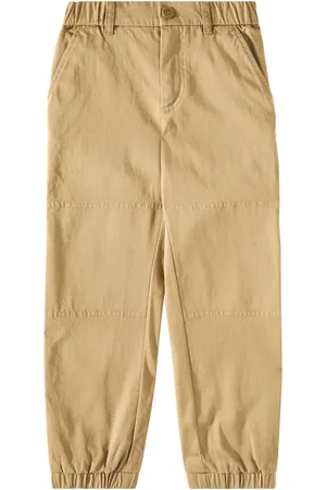 Moncler Pantalones de gabardina de mezcla de algodón