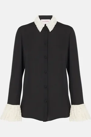 VALENTINO Blusa en georgette de seda