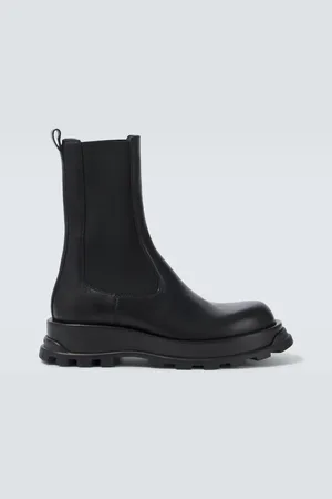 Jil Sander Botas chelsea de piel