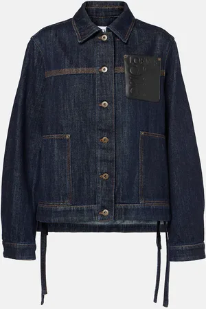 Loewe Chaqueta Workwear de denim con piel