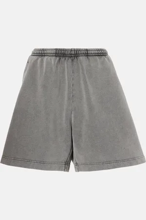 Acne Studios Shorts de algodón de tiro medio